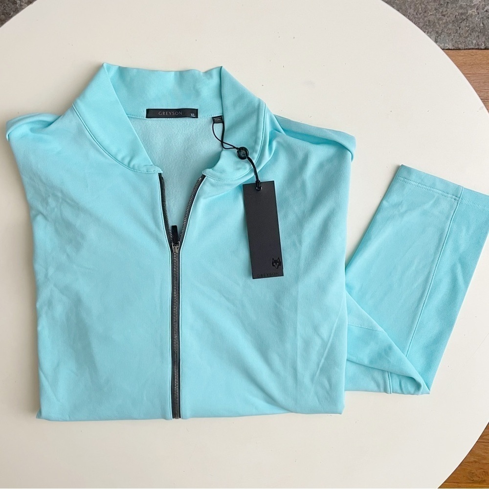 Greyson Men’s Siasconset Full Zip Jacket Blue Size XL New Performance Golf New